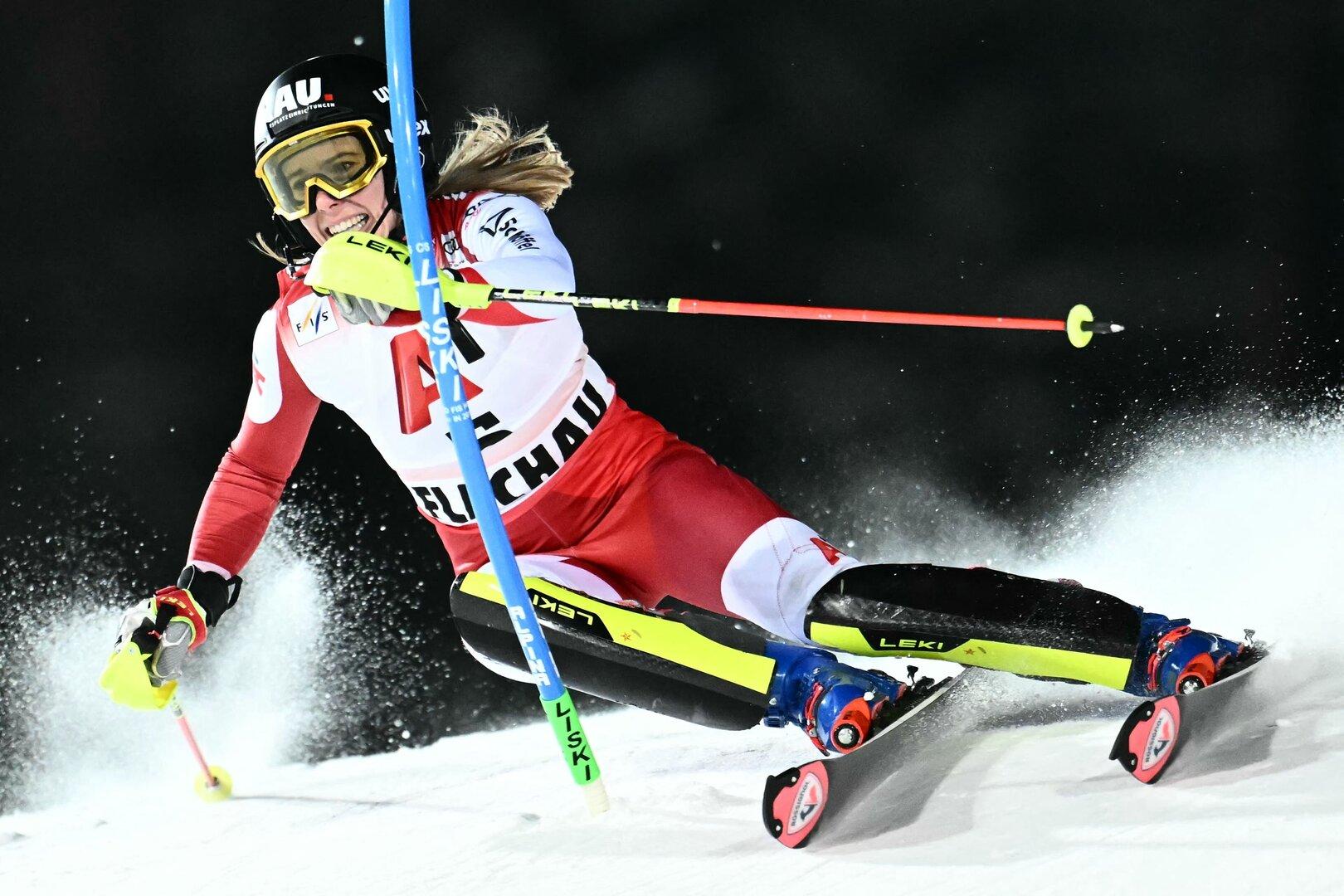 Slalom in Flachau: ÖSV-Star Liensberger führt mit Riesenvorsprung