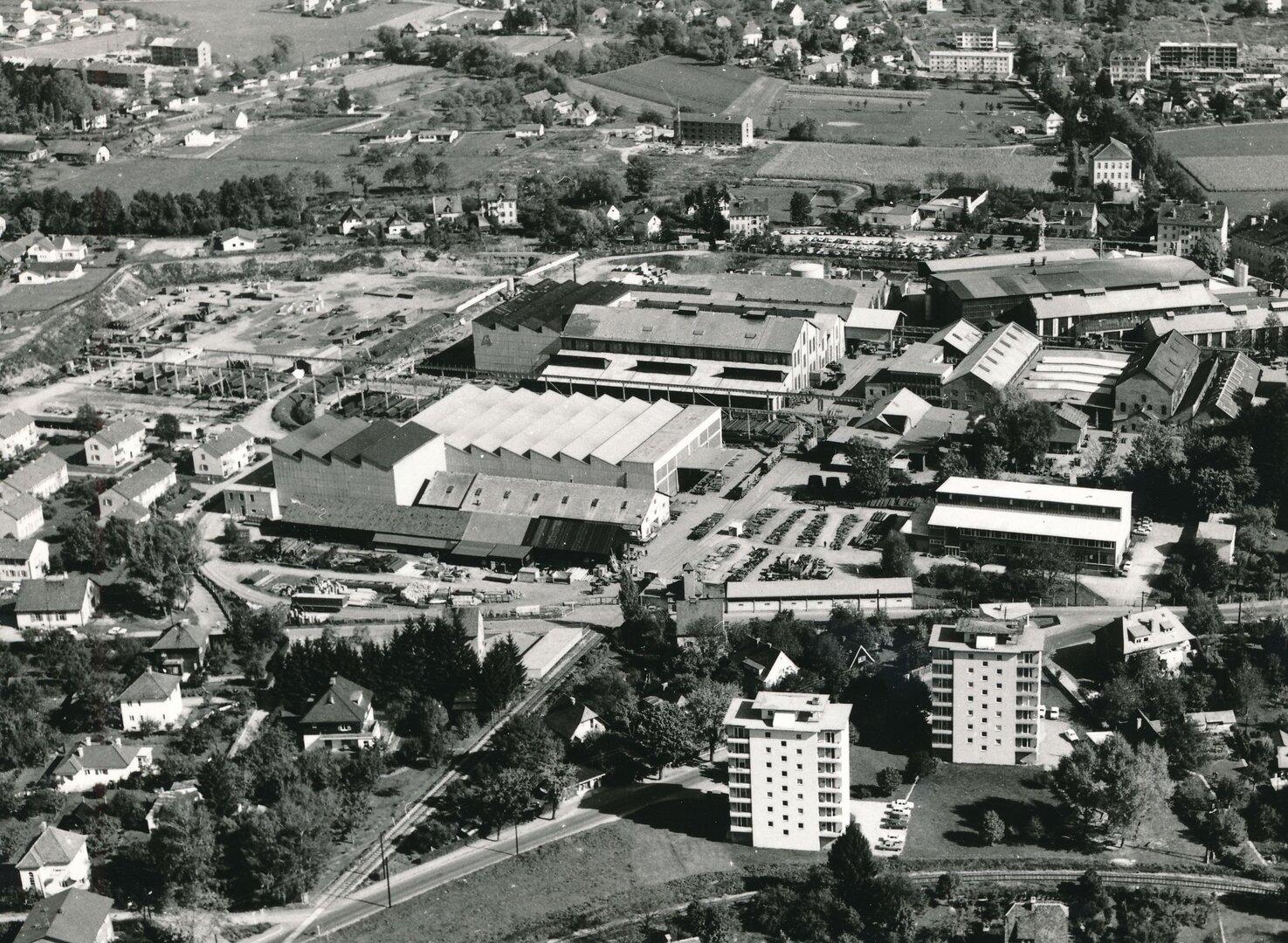 Das Werksgelände im Grazer Stadtbezirk Andritz  1959