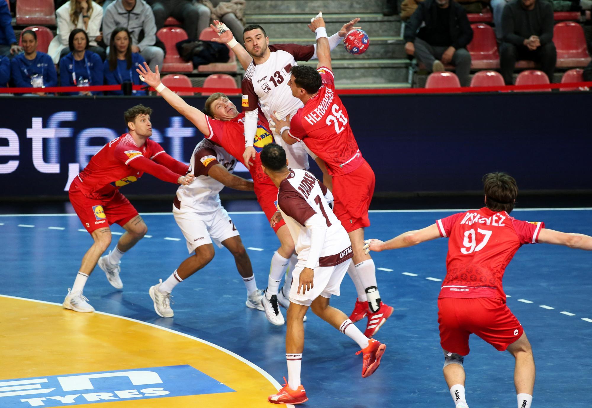 IHF Handball World Championships 2025 - Preliminary Round - Group C - Austria v Qatar