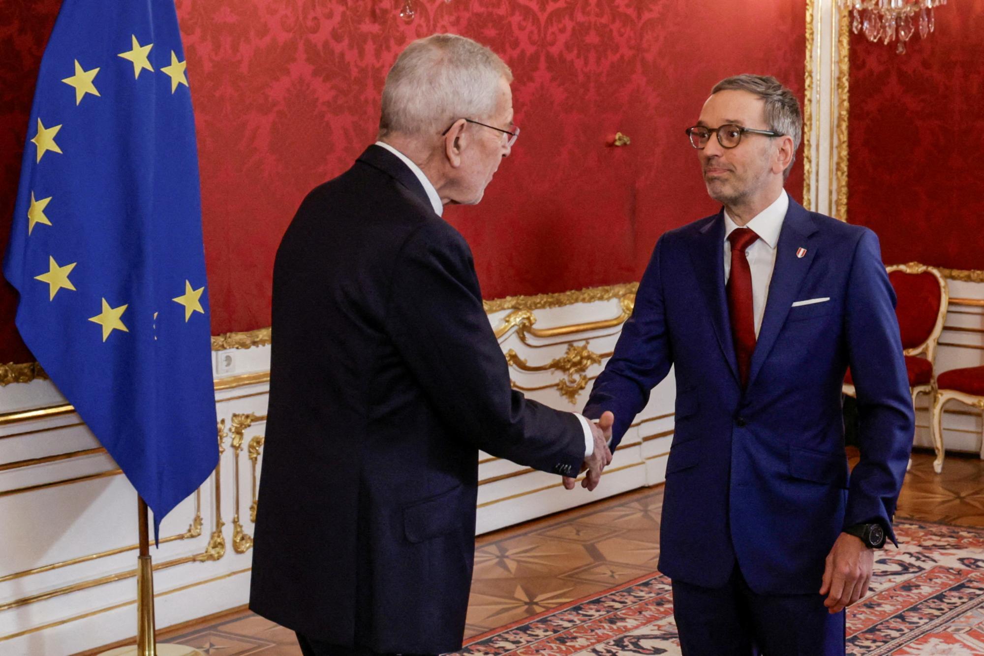 FILE PHOTO: Austrian President Van der Bellen meets far-right FPO leader Kickl, in Vienna