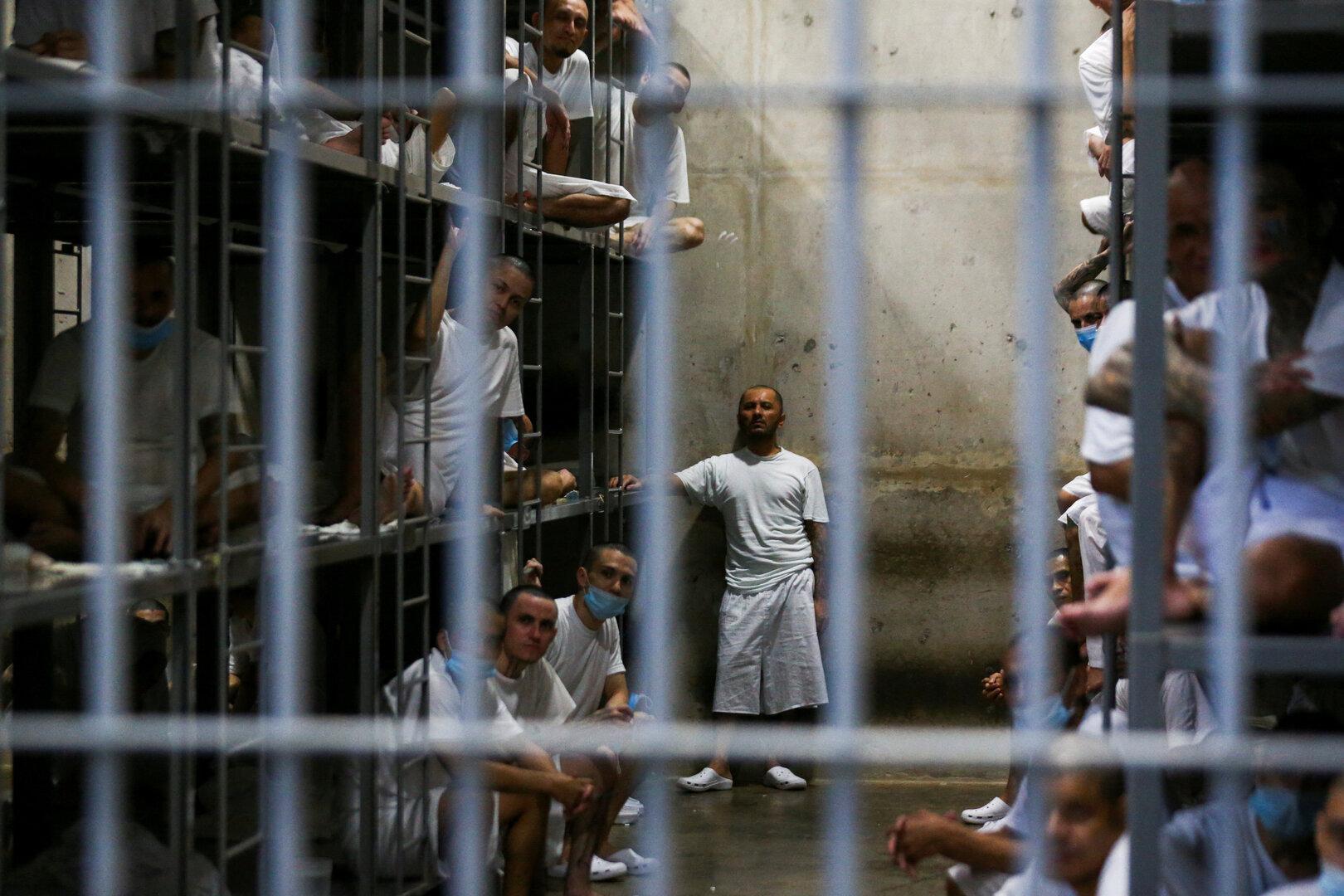 FILE PHOTO: Media tour at CECOT prison in Tecoluca