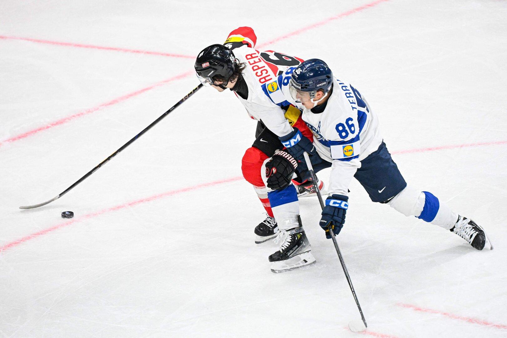 IHOCKEY-WC-2025-MEN-AUT-FIN Marco Kasper (links)