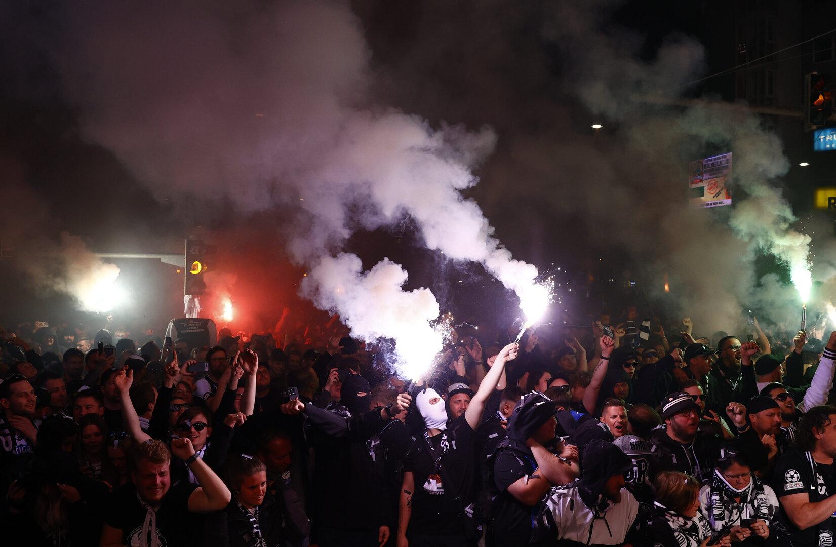 Po izgredih na zmagi Struma v Gradcu prijetih devet moških