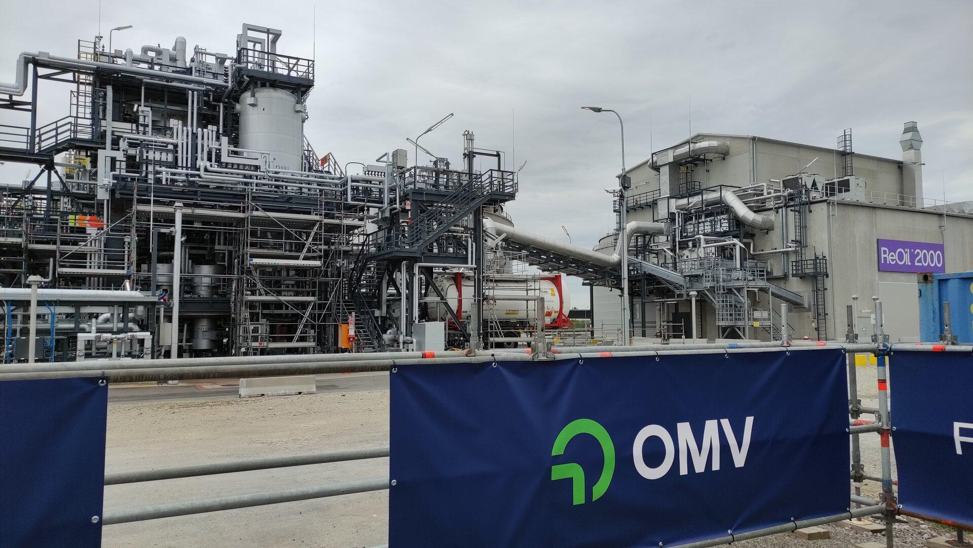 ReOil-Anlage der OMV zum chemischen Recycling von Kunststoff-Abfällen in der Raffinerie Schwechat.