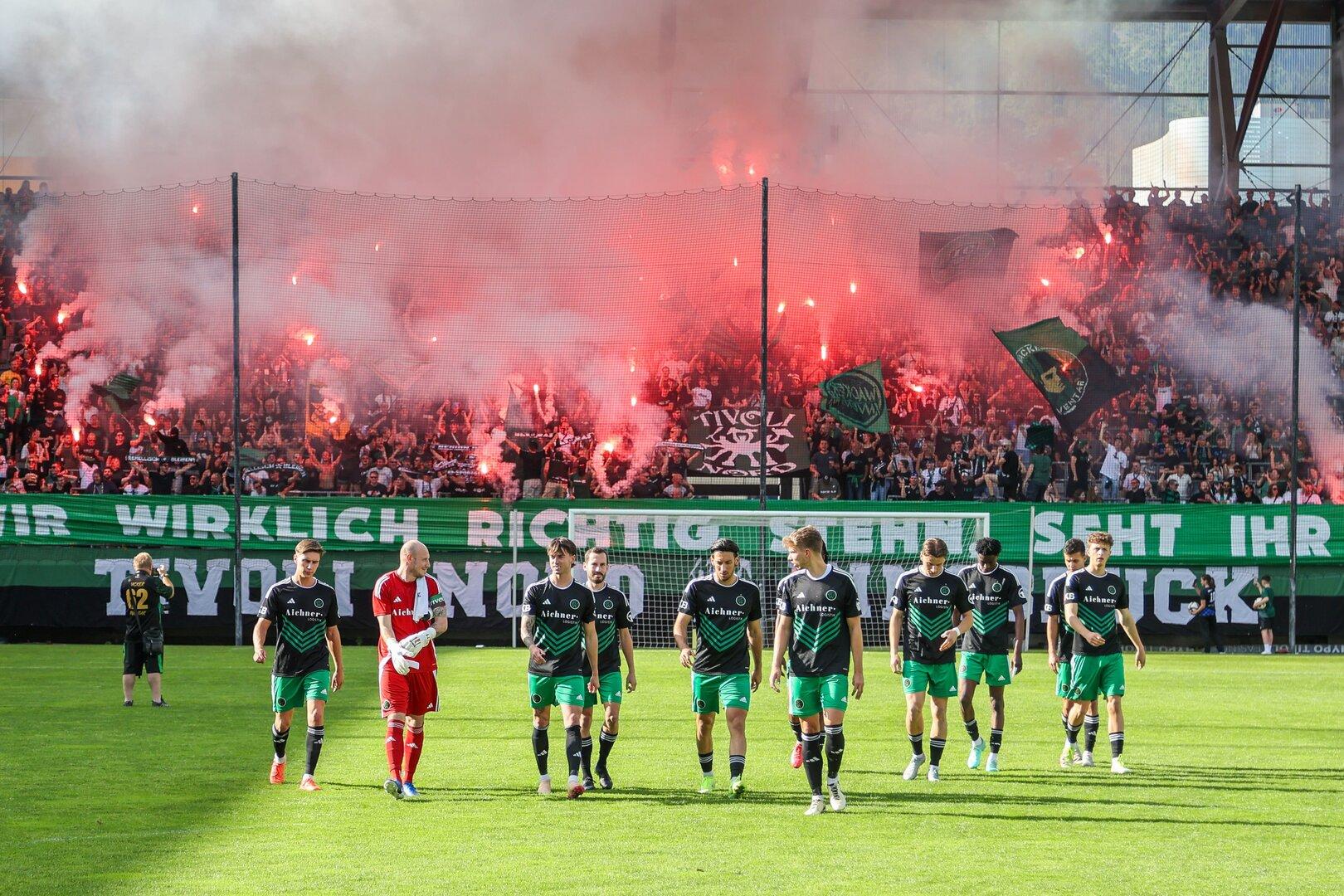 Euphorie bei Wacker Innsbruck.