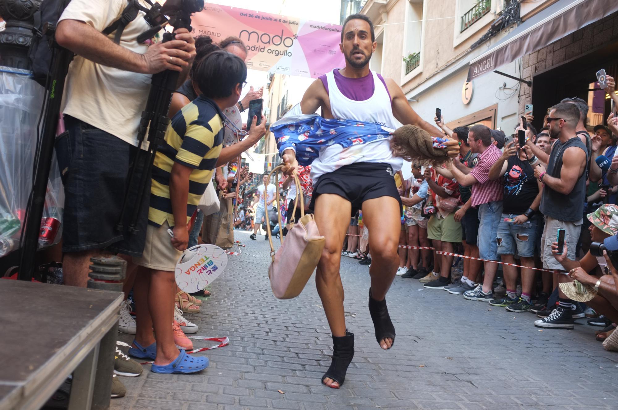 Stöckelschuh-Lauf in Madrid