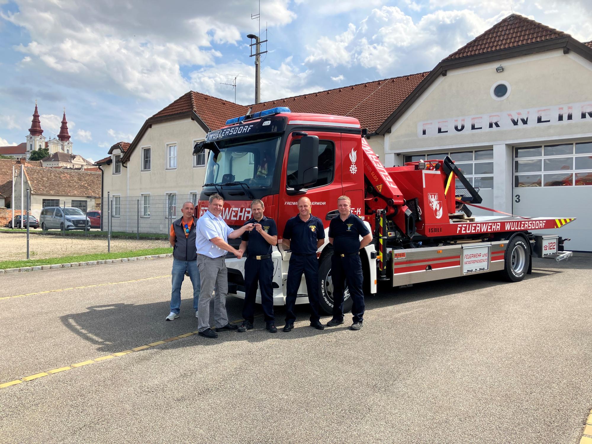 Novo vozilo gasilcev Wullersdorfa uspešno prestalo prve intervencije po tednu intenzivnega dela