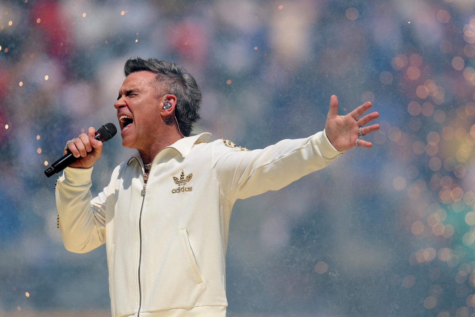 Konzert von Robbie Williams wegen Unwetter kurzfristig verschoben