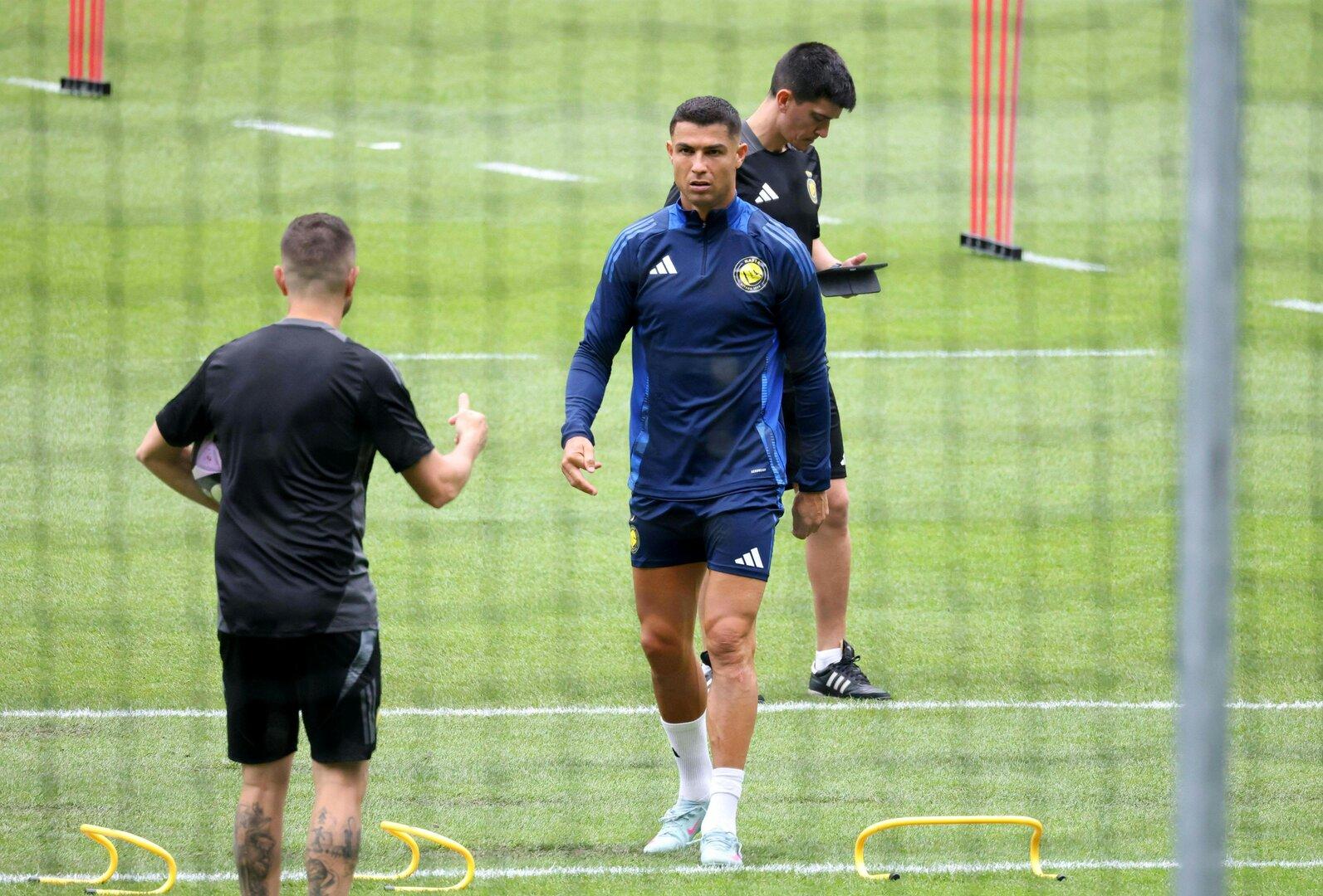 Der Superstar ist da: Cristiano Ronaldo trainierte schon in Saalfelden