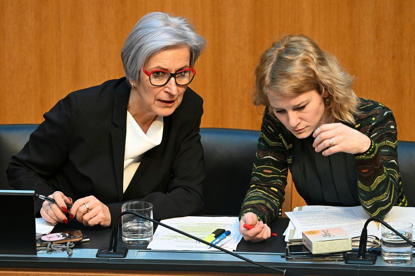 NATIONALRAT-SONDERSITZUNG MIT REGIERUNGSERKLÄRUNG: SPORRER (SPÖ) / HOLZLEITNER (SPÖ) NATIONALRAT-SONDERSITZUNG MIT REGIERUNGSERKLÄRUNG: SPORRER (SPÖ) / HOLZLEITNER (SPÖ)