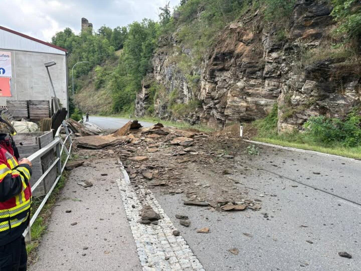 Felssturz im Bezirk Horn: Zweiwöchige Sperre der B34 erwartet