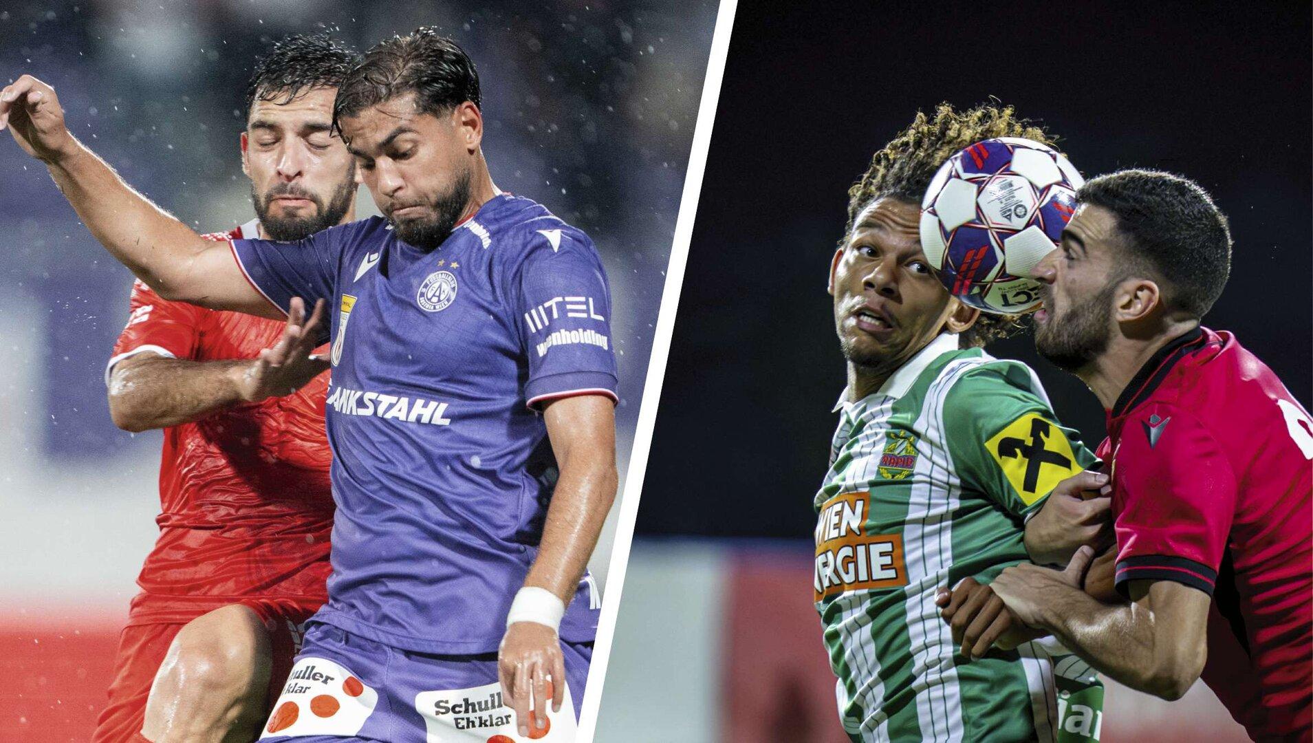 Pflichtaufgaben für Rapid und Austria mit Stögers Heimdebüt und 36 Grad