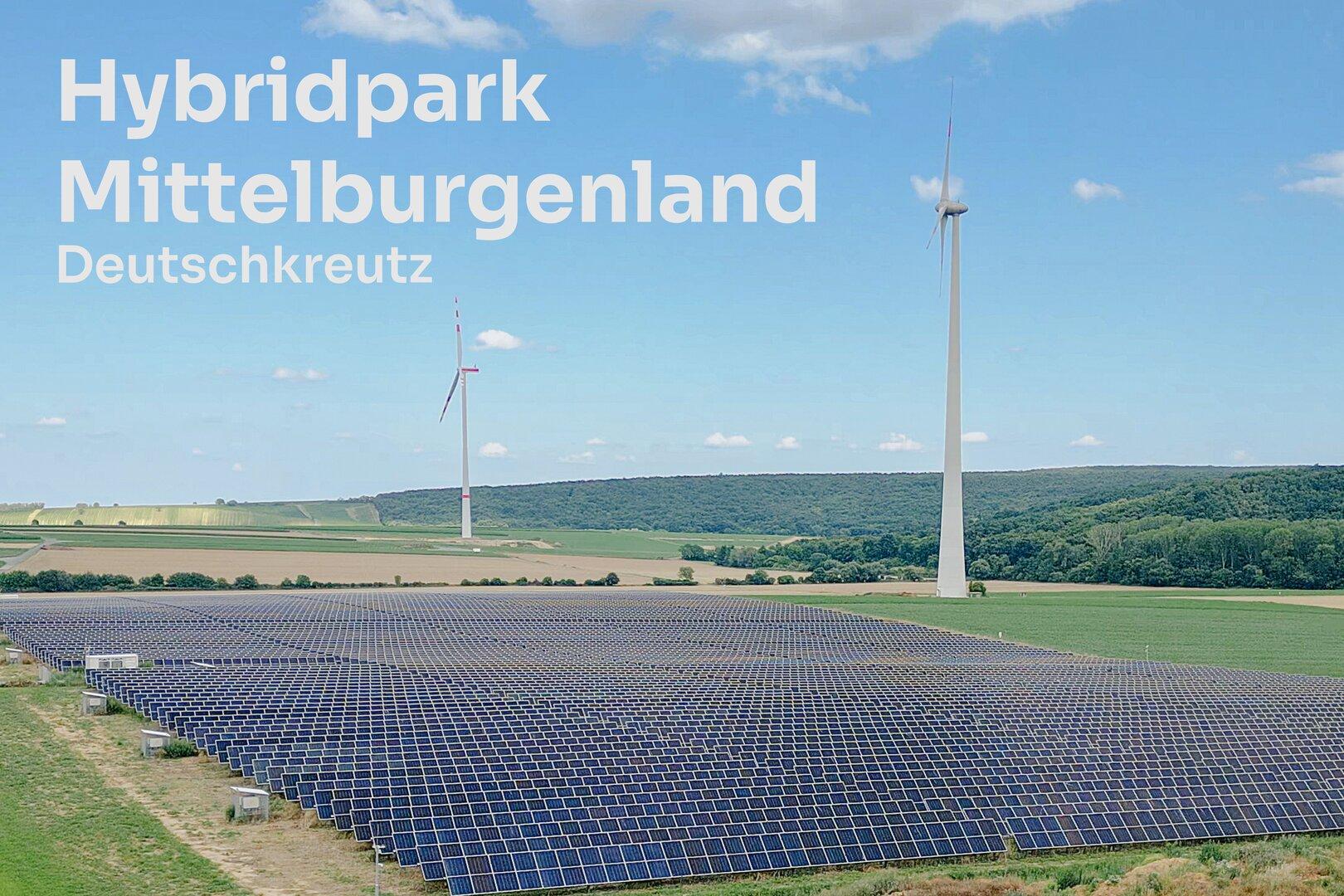 Premiere im Mittelburgenland: Hybridpark vereint Wind und Sonne