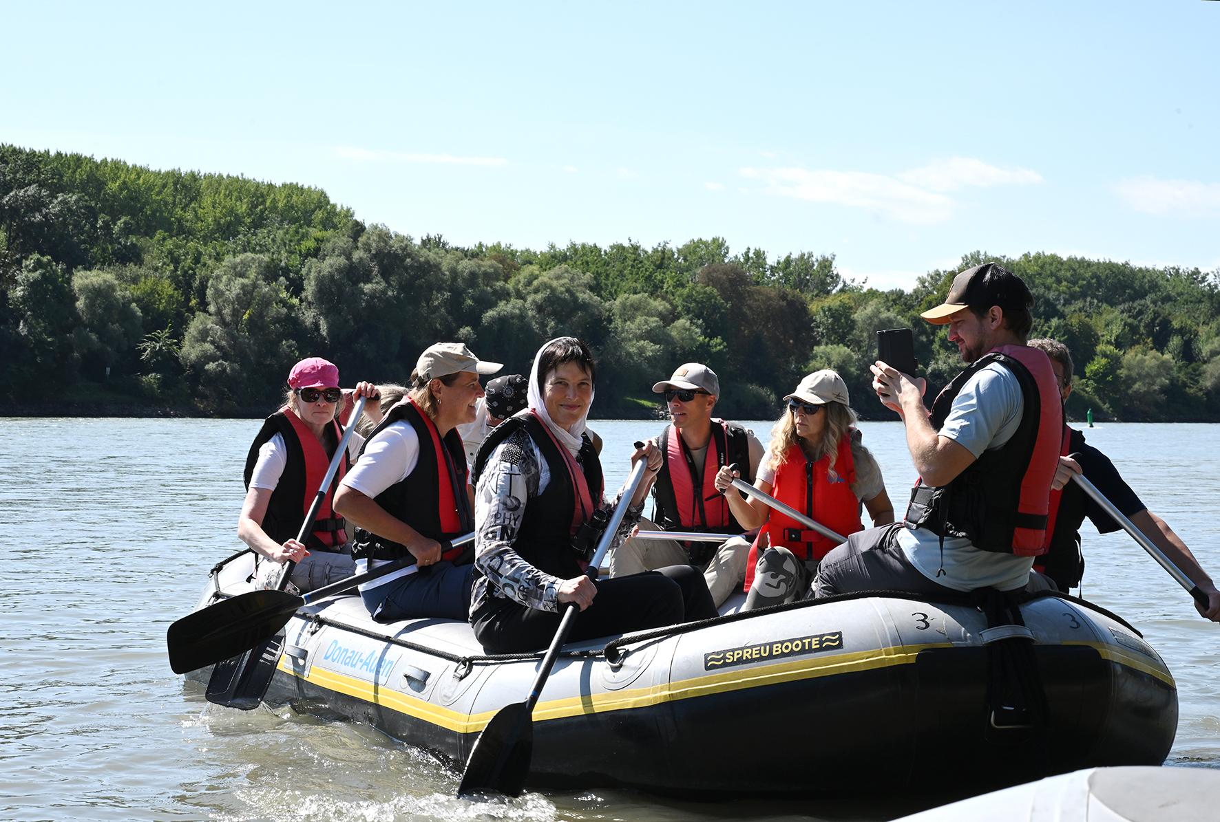 Bootsfahrt in den Donau-Auen: "Nur was man kennt, kann man schützen"
