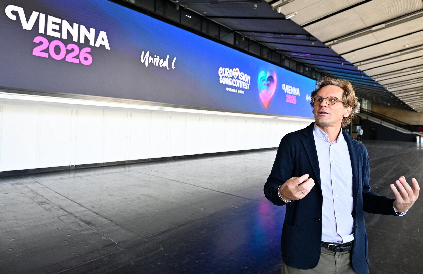 ++ THEMENBILD ++ EUROVISION SONG CONTEST (ESC) 2026: WIENER STADTHALLE / ZELENKA