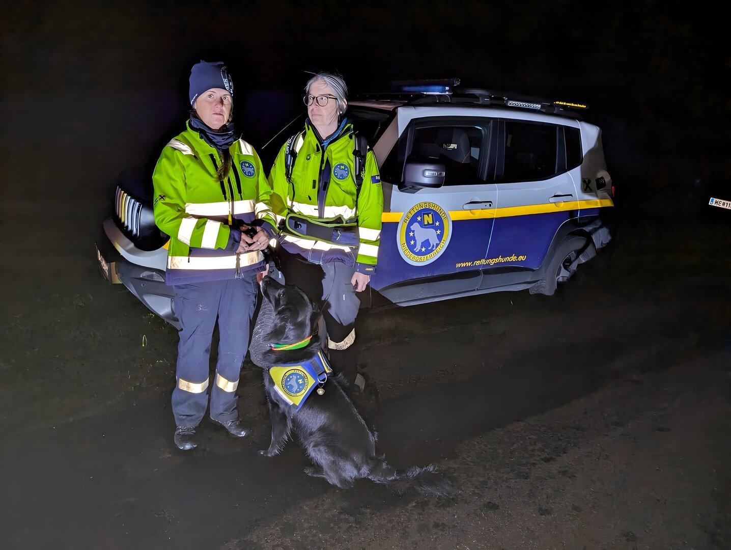 Rettungshund fand vermissten Jäger im Waldviertel