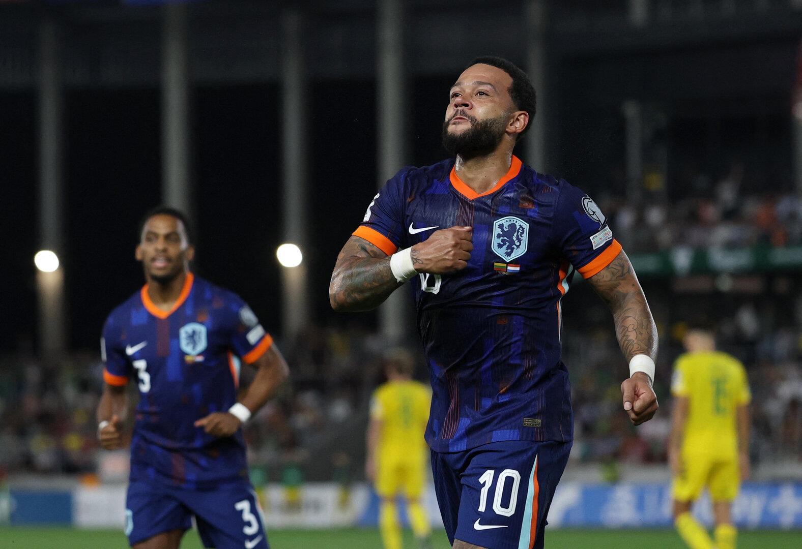 Doppelpack: Depay stellt niederländischen Rekord auf