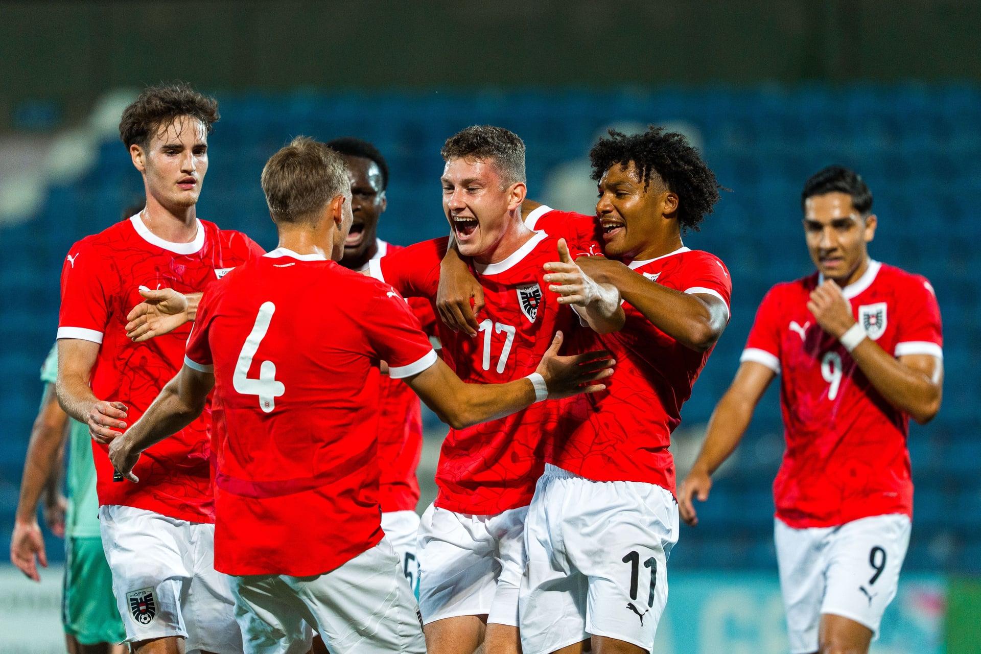 Avstrijska reprezentanca U21 s Perchtoldom na čelu premagala Belorusijo v kvalifikacijah za evropsko prvenstvo