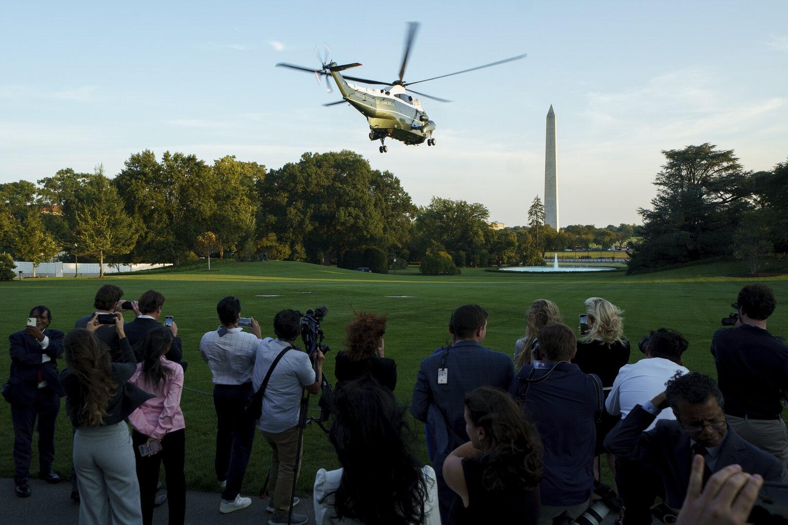 Laserpointer auf Trumps Hubschrauber gerichtet: Festnahme