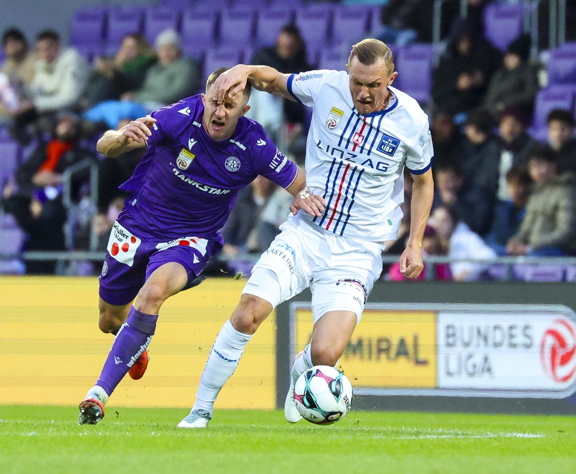 Blau-Weiß Linz prekinil zmagoviti niz Austrie Wien