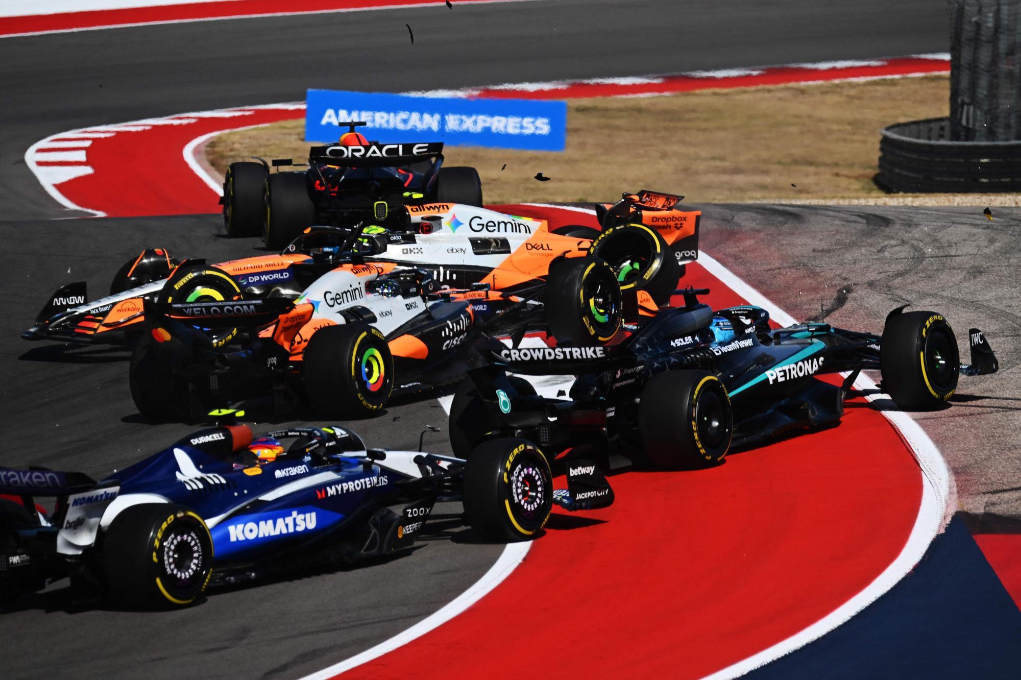 Formel 1: McLaren-Drama in Texas mit Doppel-Aus, Verstappen gewinnt den Sprint