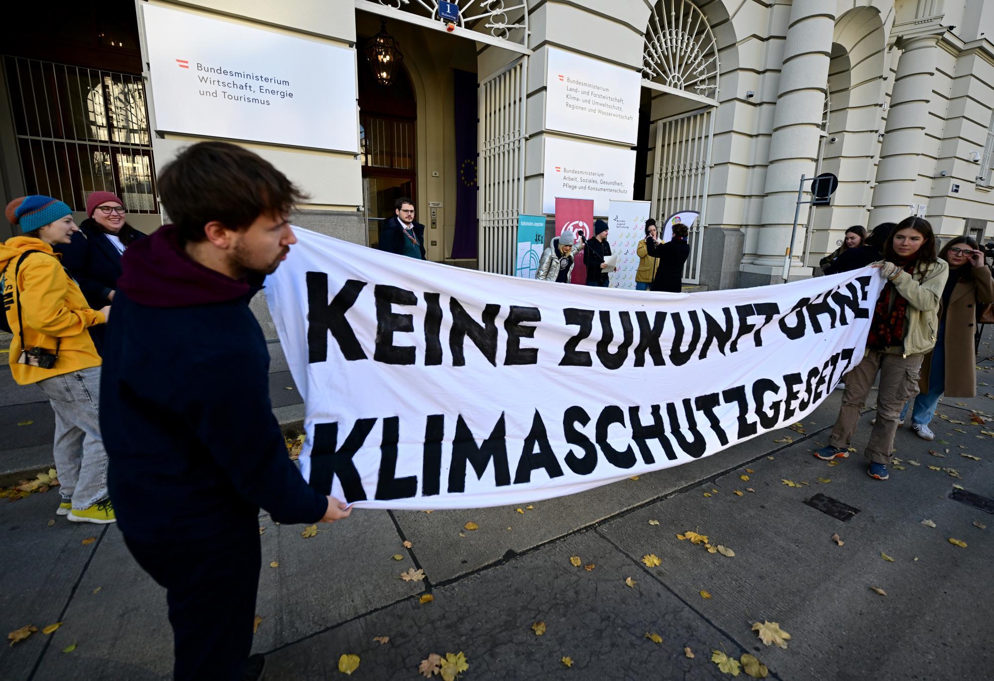 Klimaaktivisten protestieren