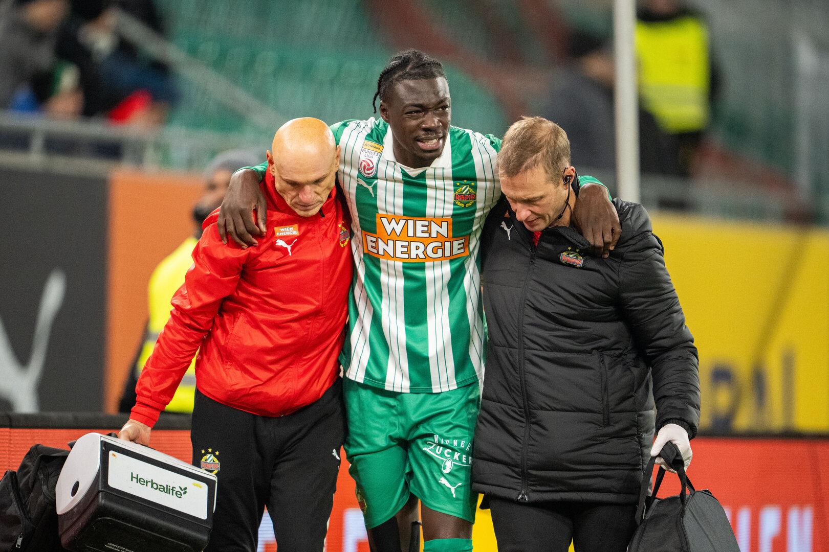 Schwer verletzt: Raux-Yao