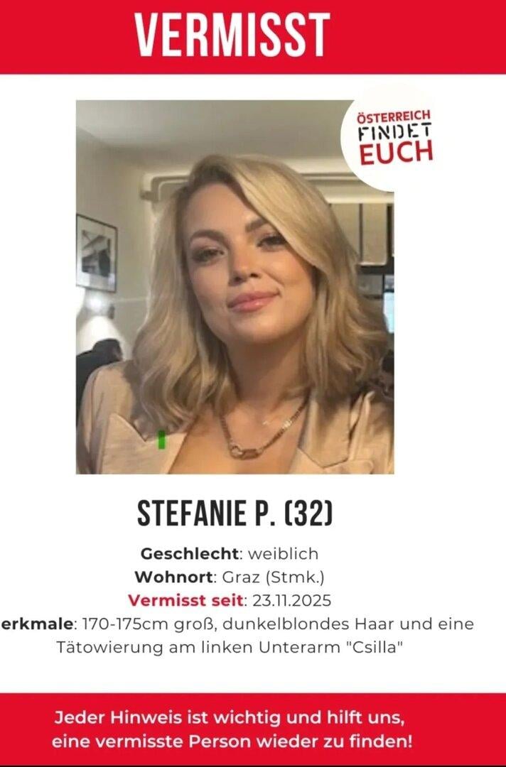 V Grazu pogrešana vplivnica, njen bivši partner osumljen kaznivega dejanja