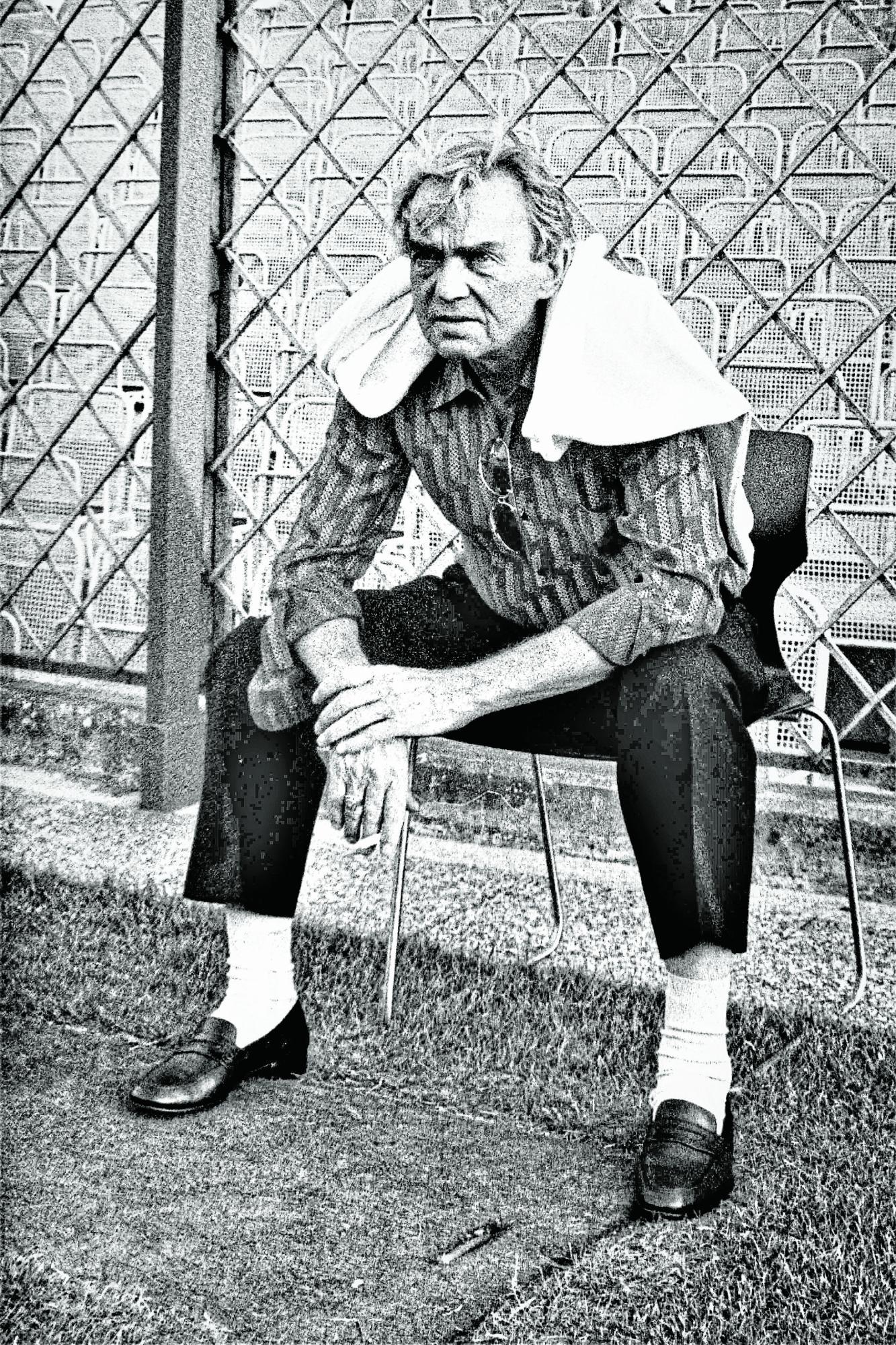 Ernst Happel als FC Tirol-Trainer im Hanappi-Stadion