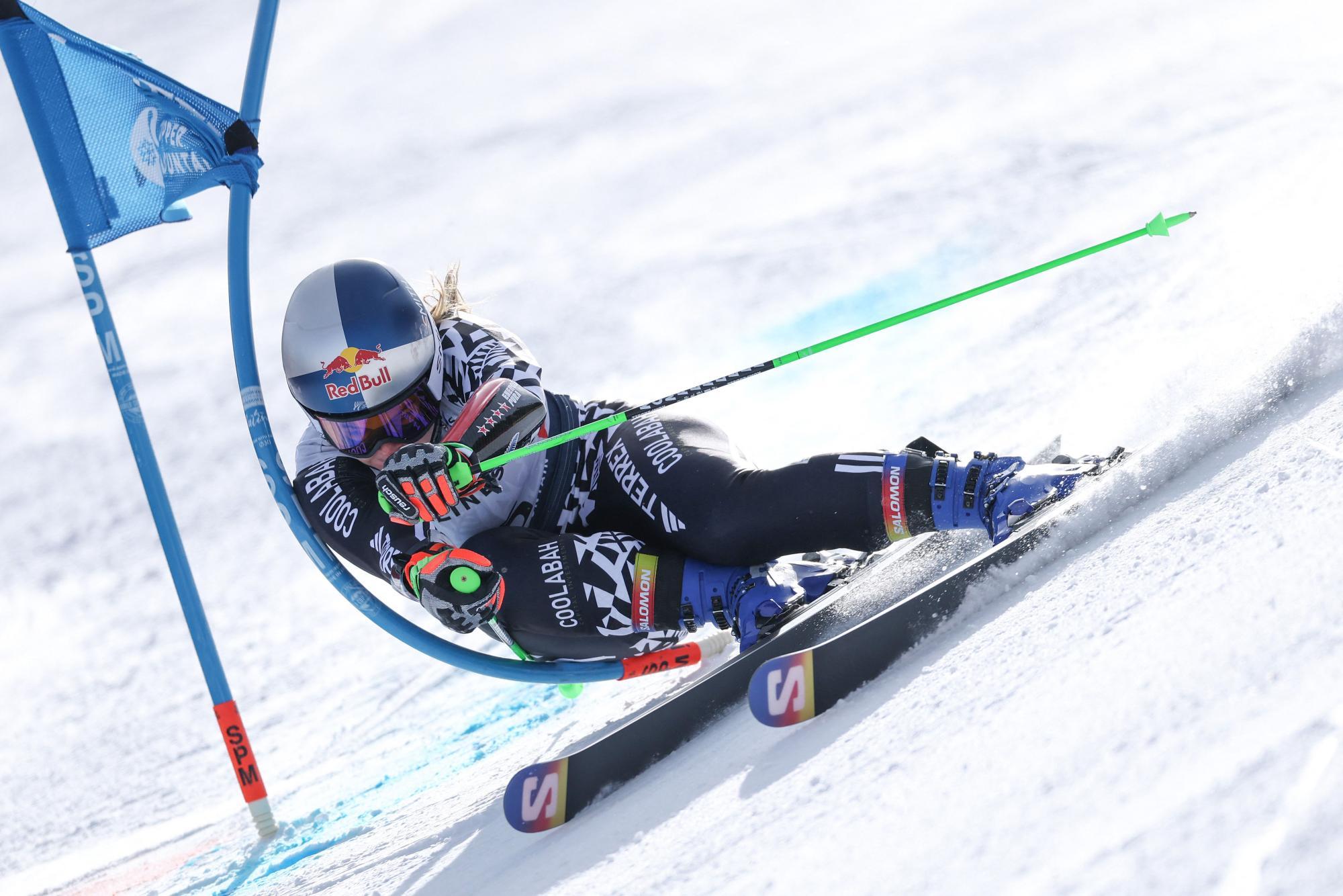 Die Neuseeländerin Alice Robinson liegt nach dem ersten Durchgang in Führung