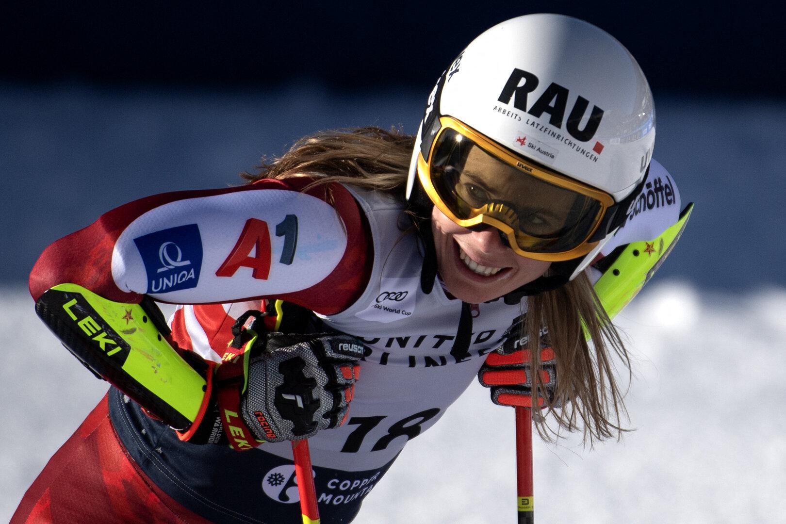 Slalom in Copper: ÖSV-Ass Liensberger nach dem 1.Lauf Dritte
