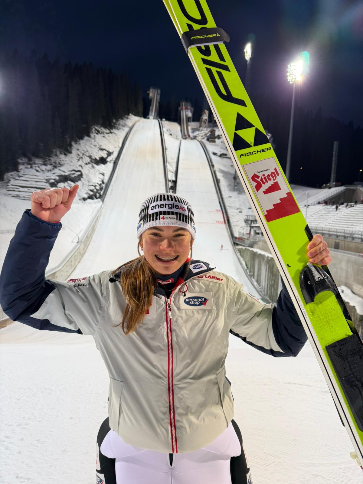 Sensationssieg mit 17: ÖSV-Kombiniererin schreibt Geschichte