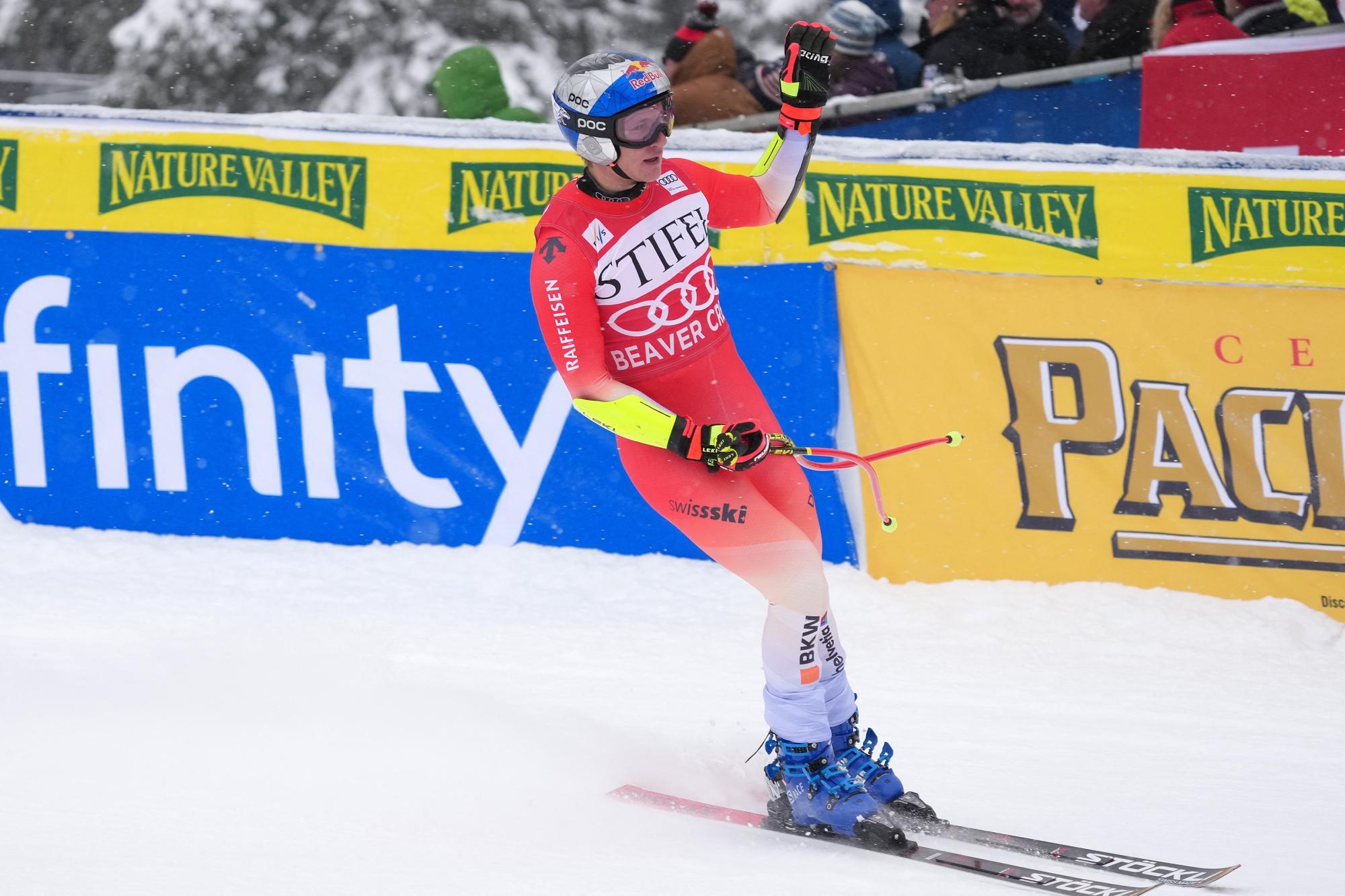 Alpine Skiing: 2025 Stifel Birds of Prey Audi FIS Alpine Ski World Cup Marco Odermatt liegt nach dem ersten Durchgang voran