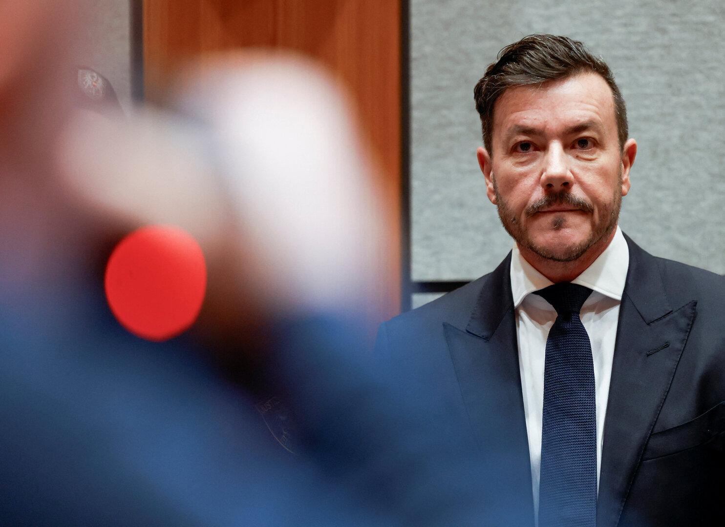 Austrian former property tycoon Rene Benko awaits the start of his second insolvency fraud trial in Innsbruck