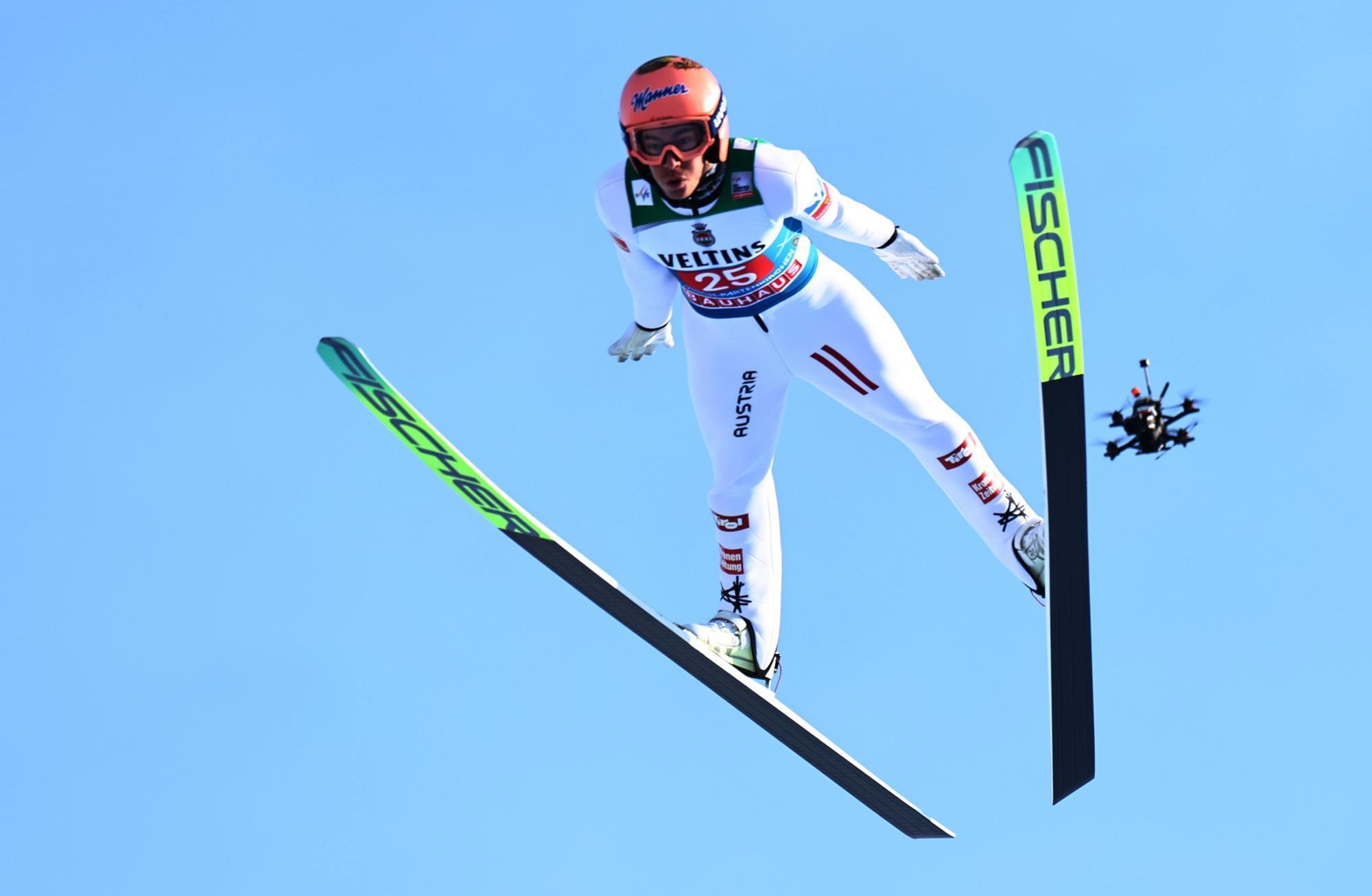 Stefan Kraft kommt in Garmisch nicht richtig ins Fliegen