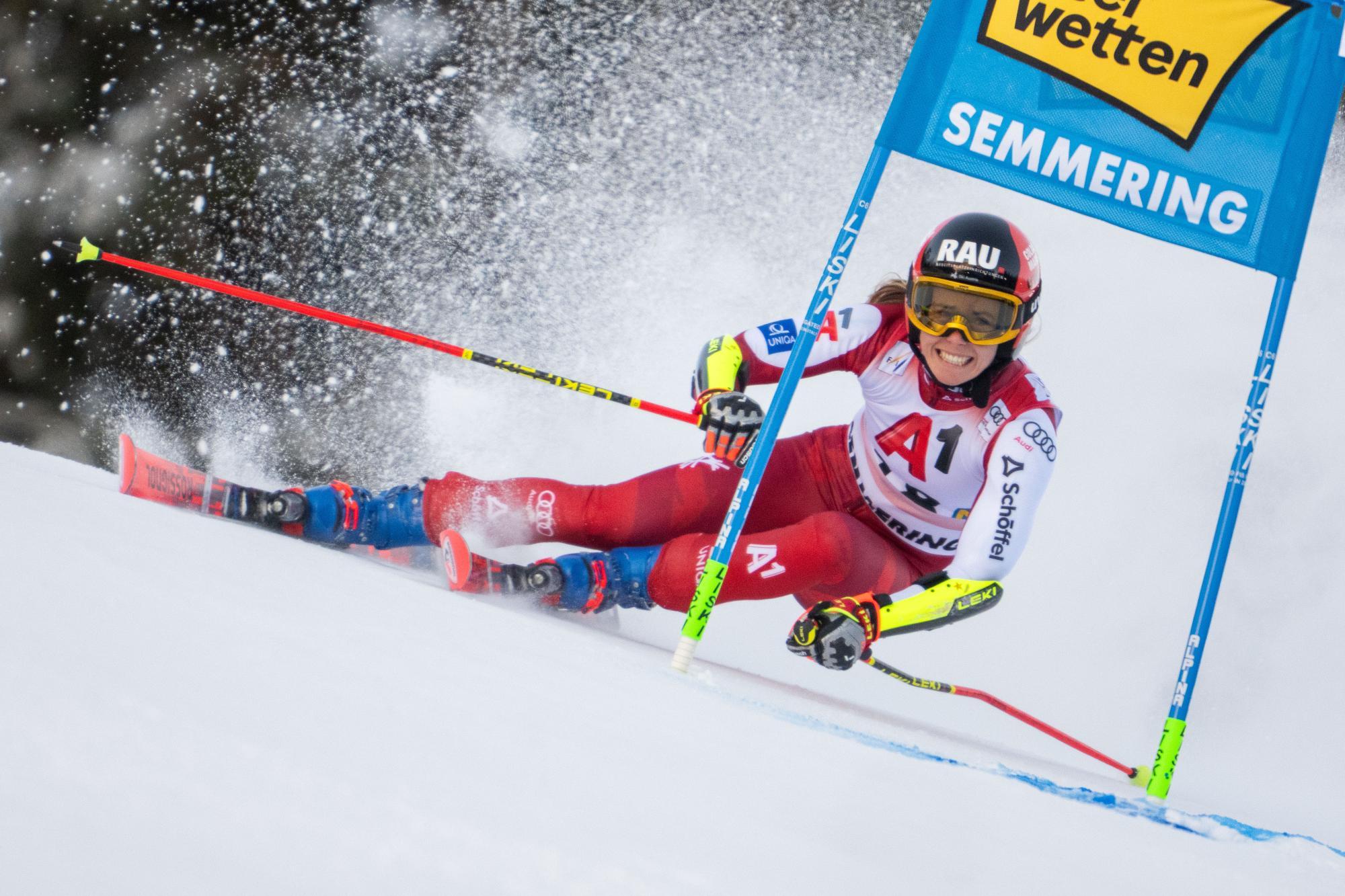 Liensberger stürzte im Riesentorlauf-Training