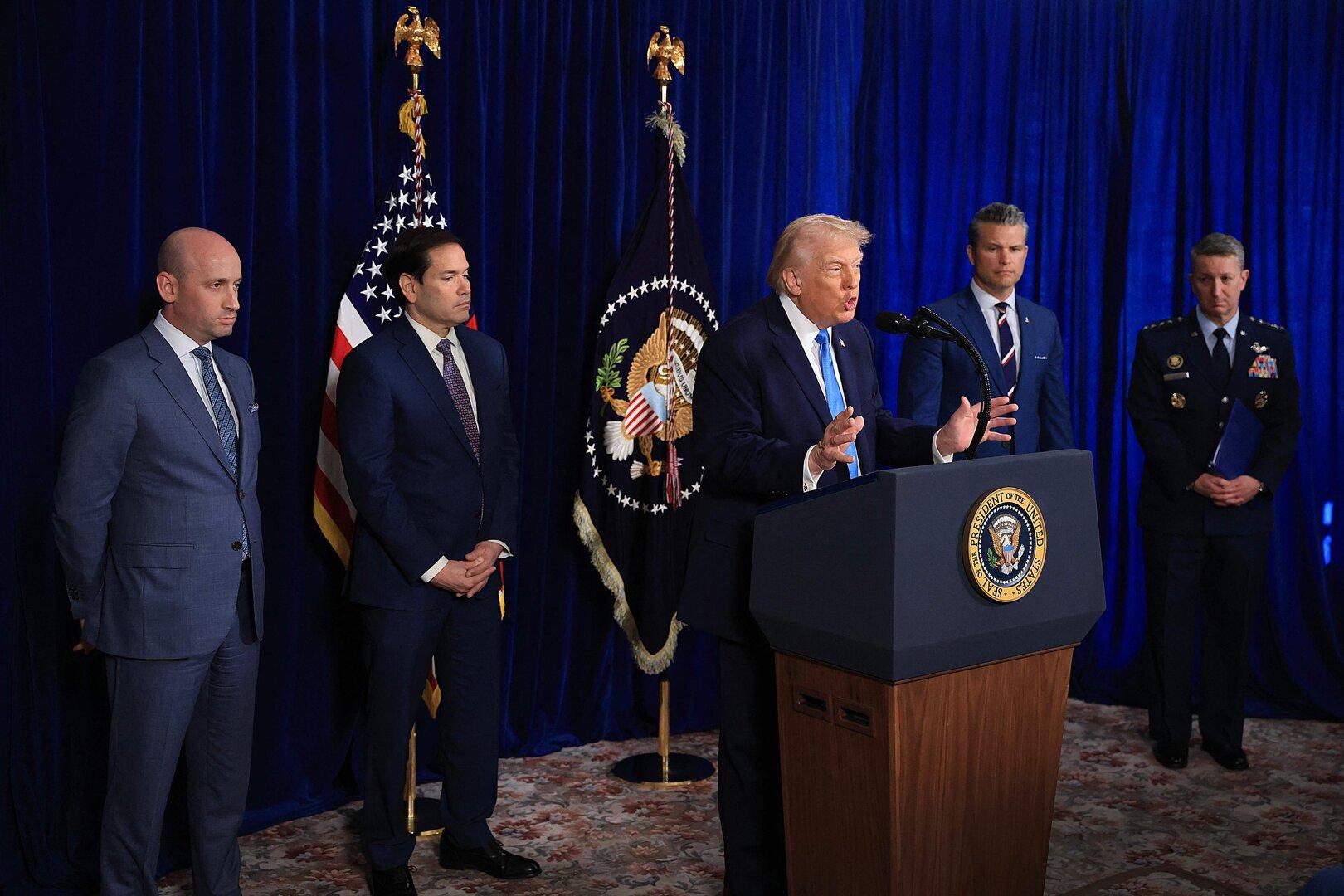 US-PRESIDENT-TRUMP-HOLDS-NEWS-CONFERENCE-AFTER-US-CAPTURES-VENEZ