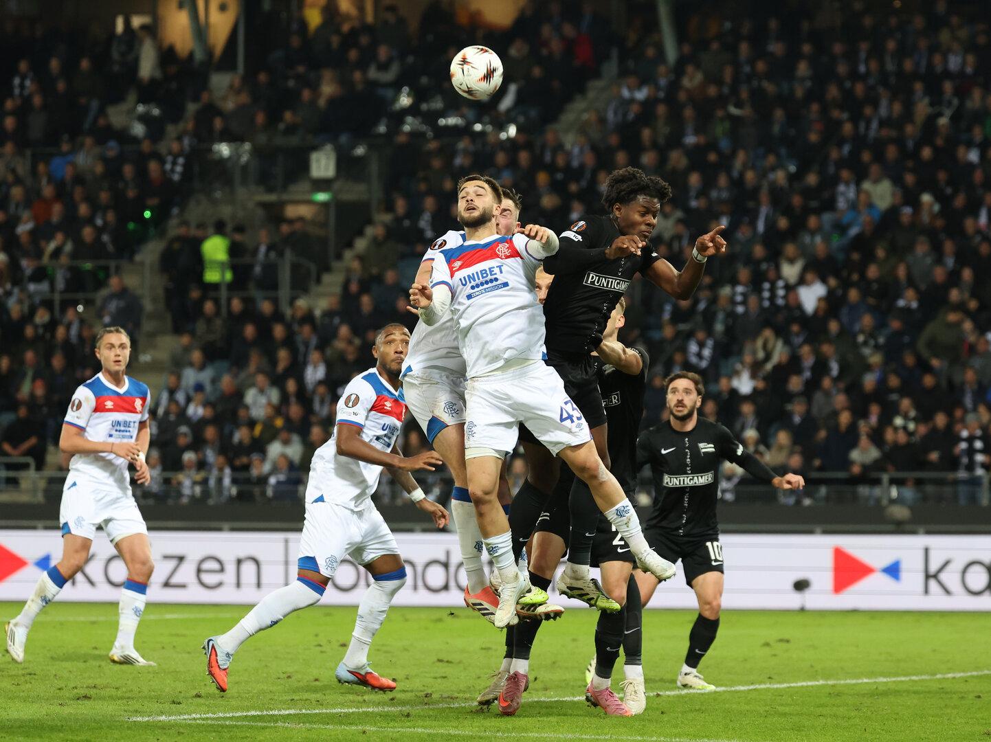 FUSSBALL/EUROPA LEAGUE/LIGAPHASE/2. RUNDE/SK PUNTIGAMER STURM GRAZ - GLASGOW RANGERS