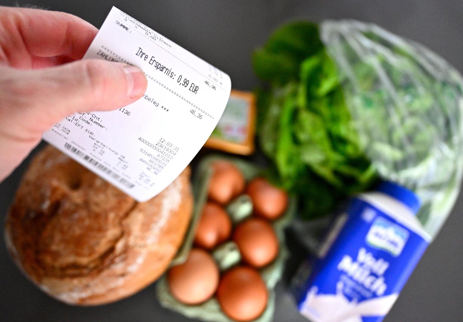 Lebensmittelrechnung