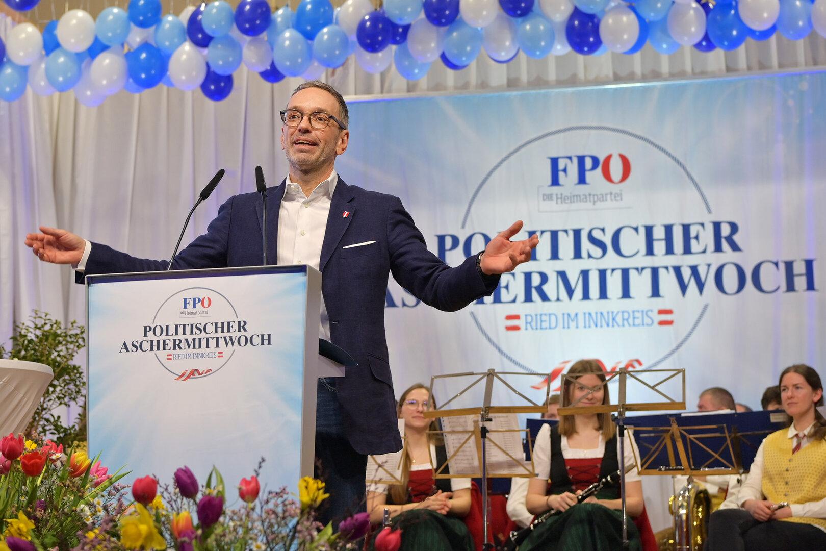 POLITISCHER ASCHERMITTWOCH DER FPÖ OÖ: KICKL