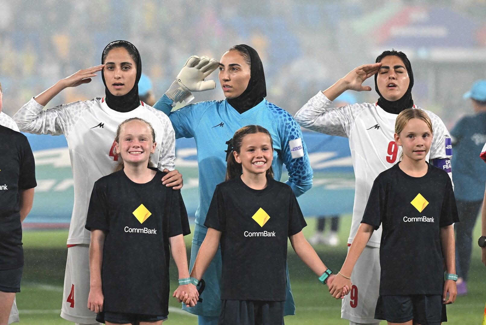 Irans Spielerinnen beim Asien Cup am Donnerstag