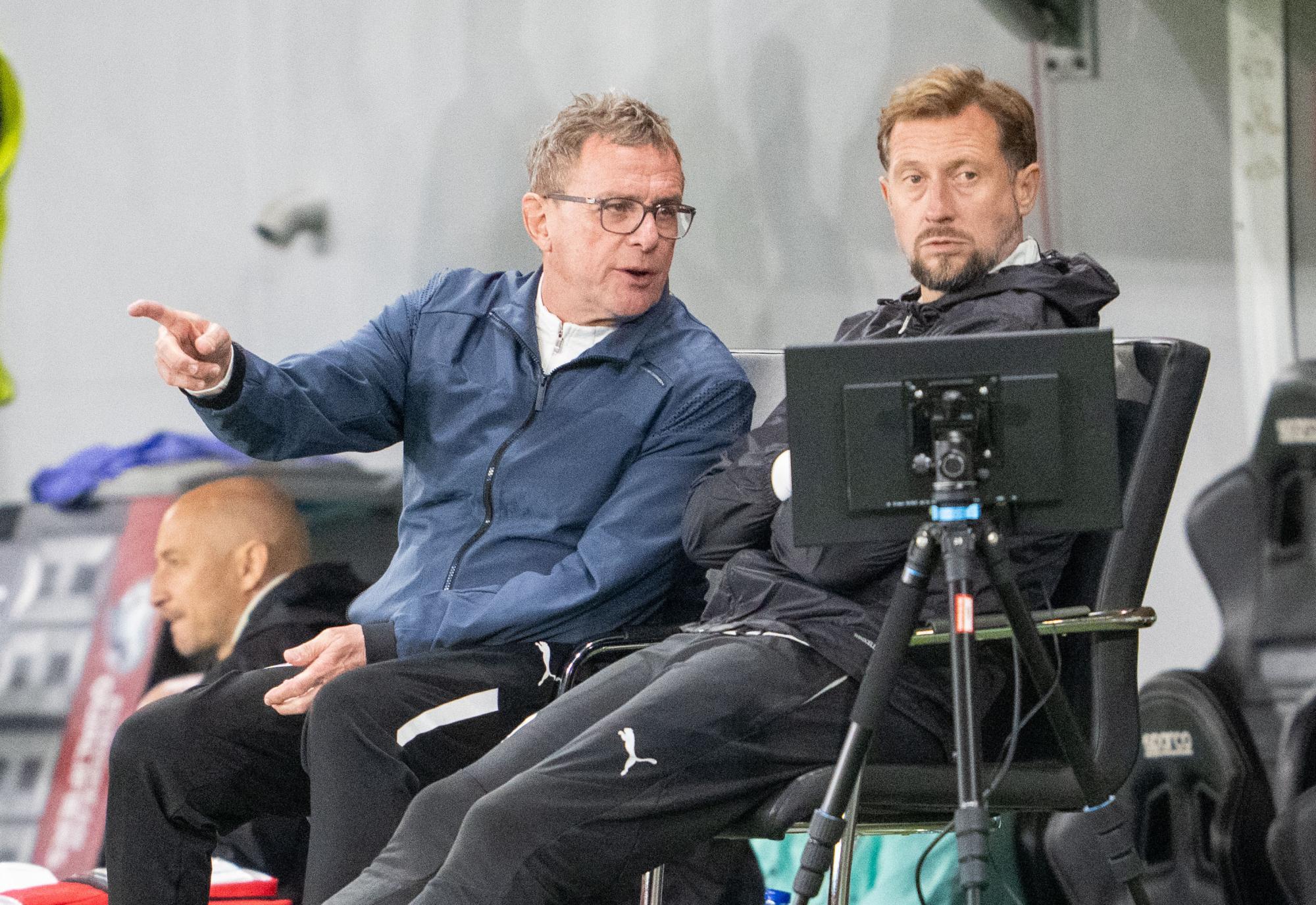 Rangnick mit Assistent Kornetka