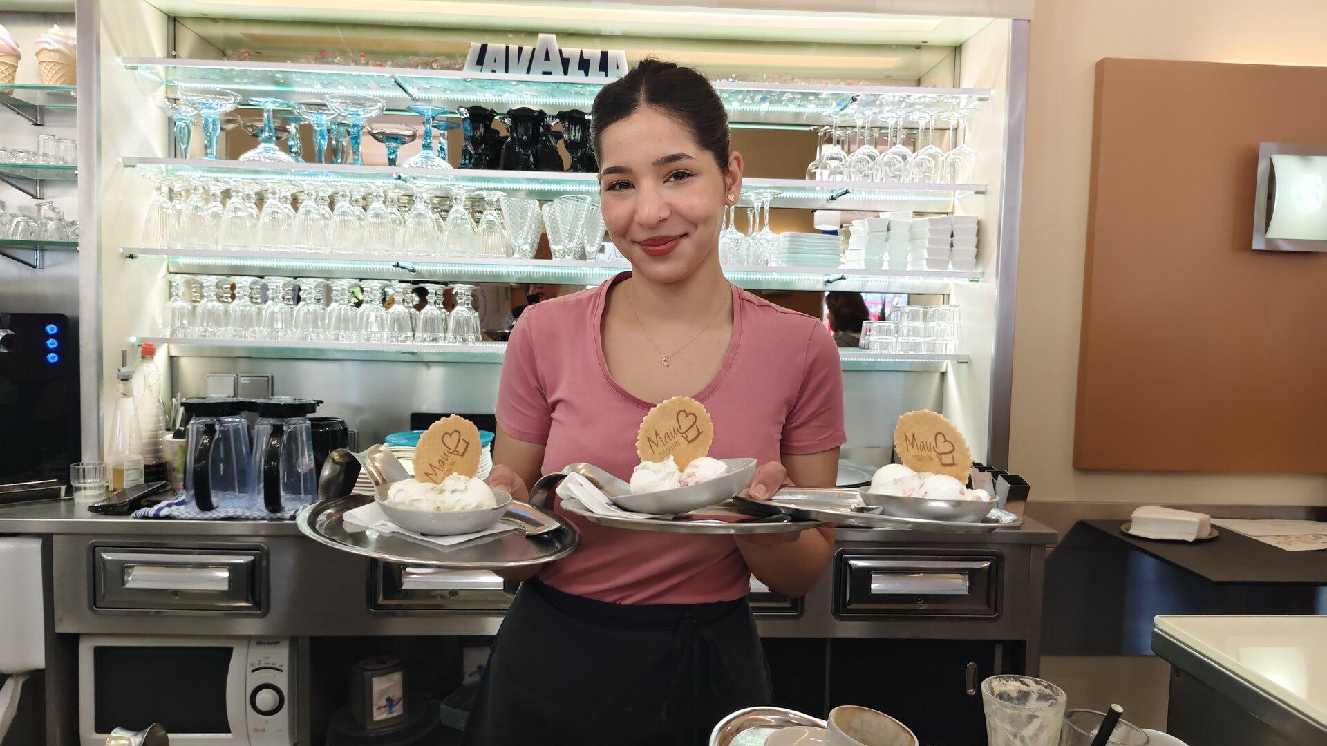 Die Eissorte Cassata im Eissalon Mauß