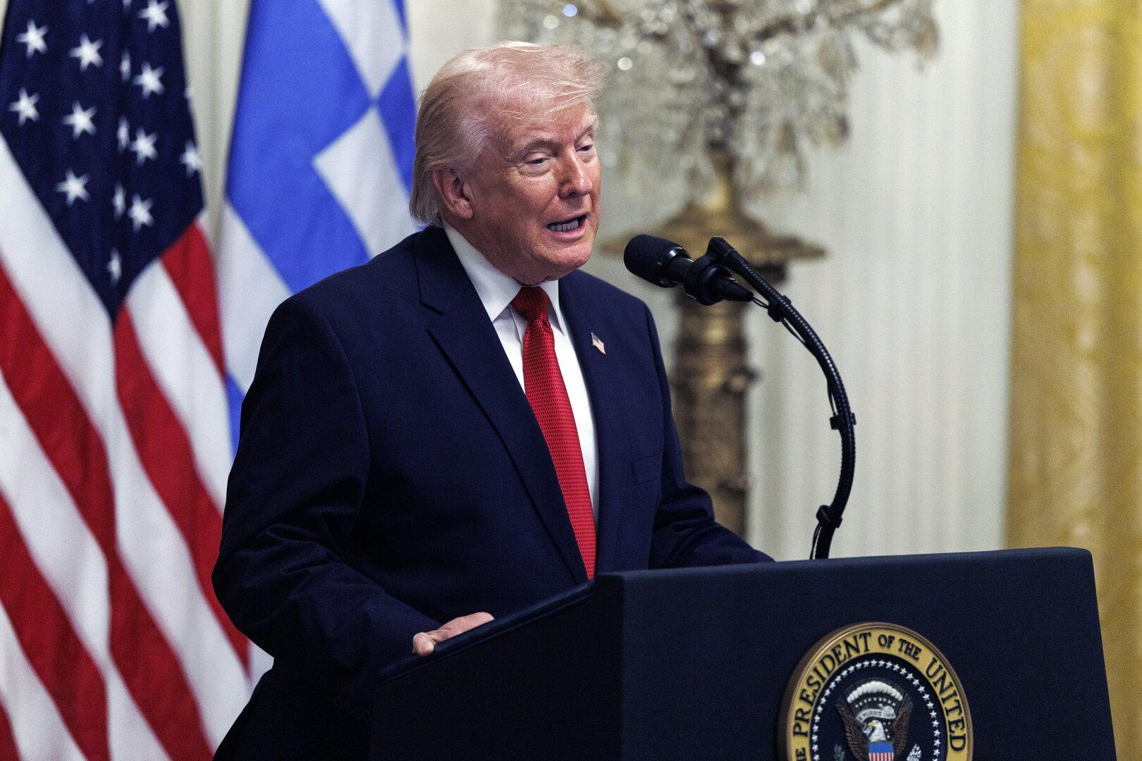 US President Trump hosts Greek Independence Day celebration