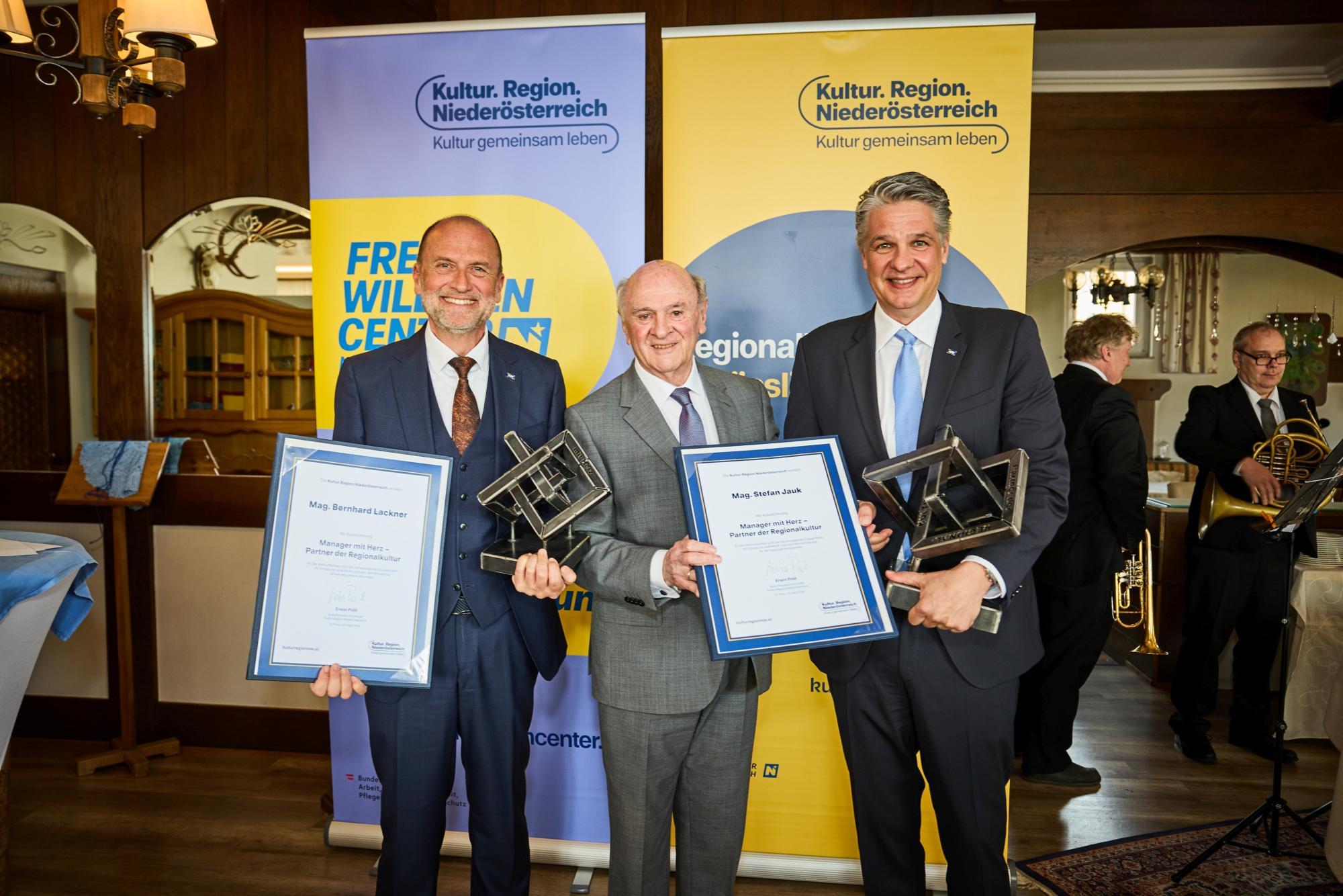 Lackner und Jauk, zwei „Manager mit Herz“