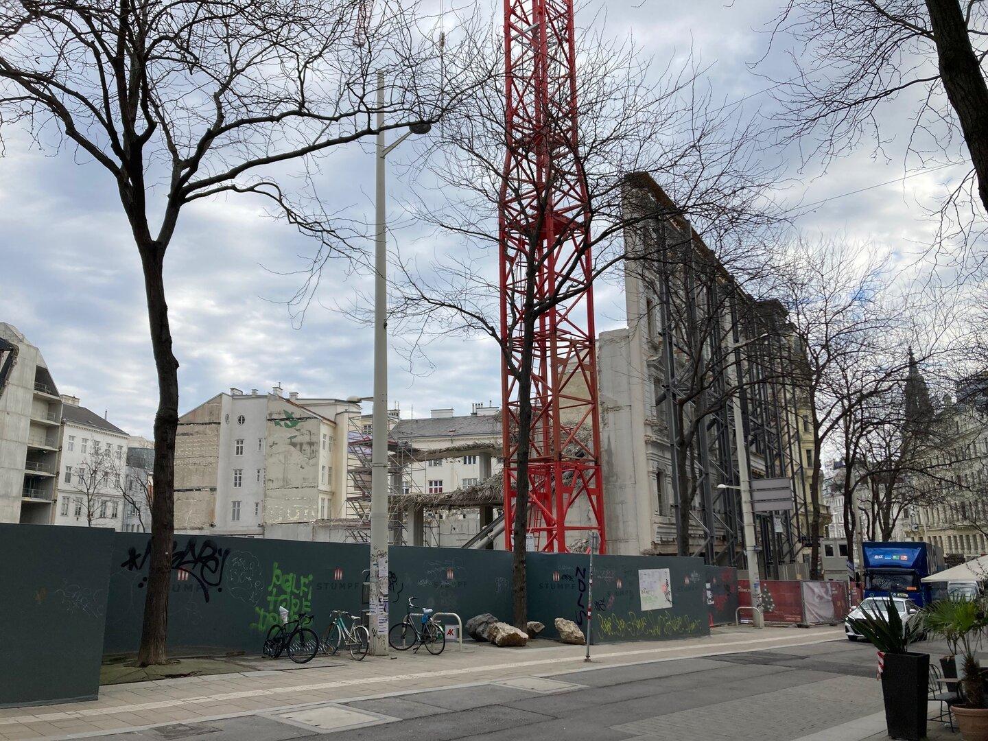 Baustelle auf der Mariahilfer Straße