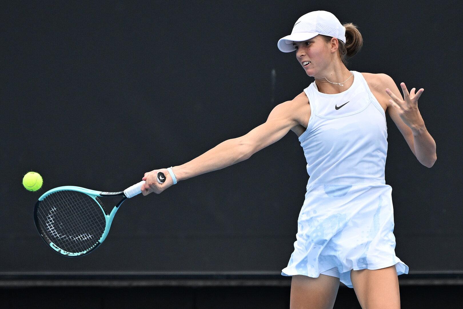 Erstes Sandplatz-Turnier heuer: Lilli Tagger