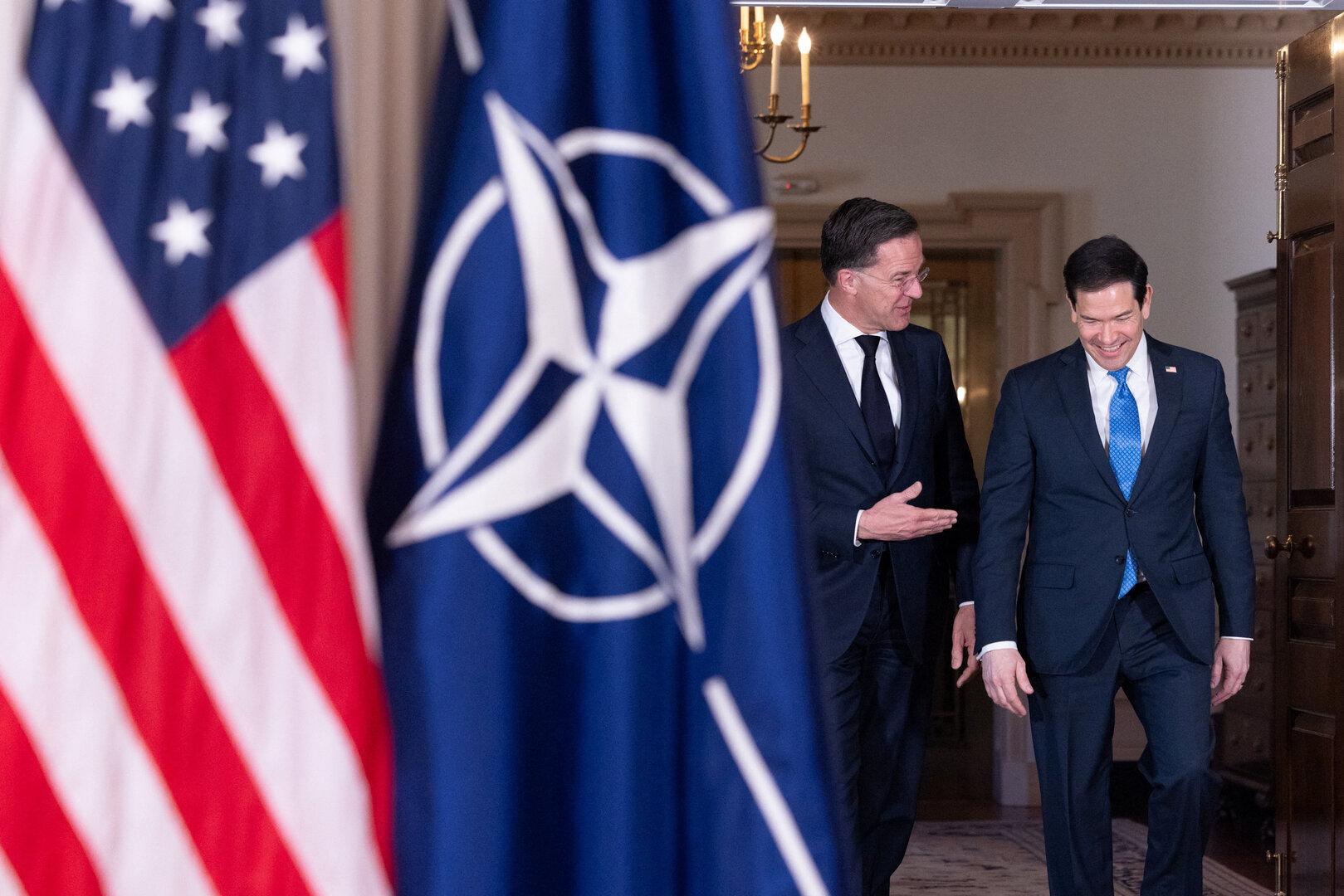 U.S. Secretary of State Marco Rubio Meets NATO Secretary General Mark Rutte at Department of State in Washington