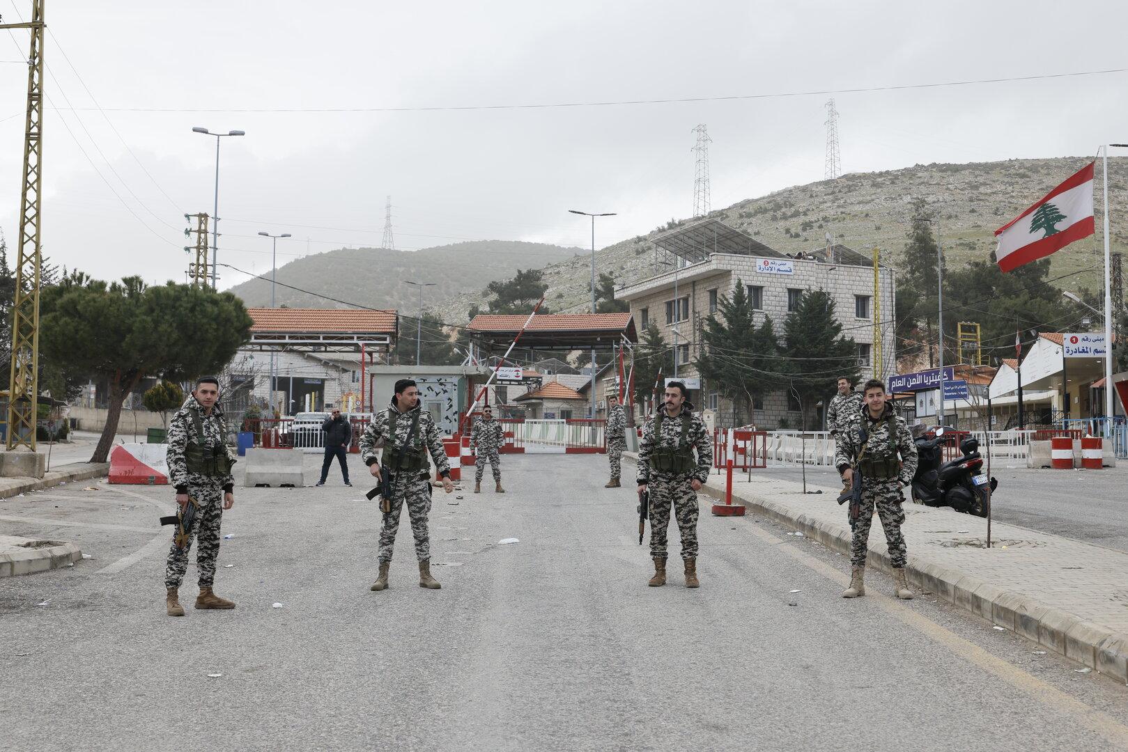 Masnaa border crossing with Syria in the Bekaa Valley