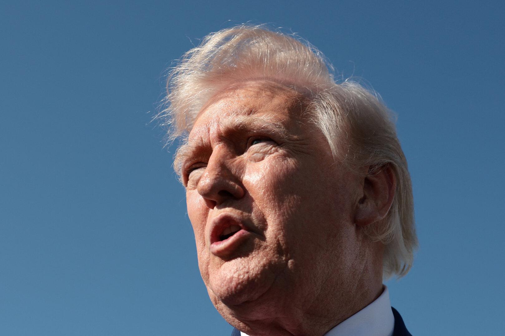 U.S. President Trump boards Air Force One at Joint Base Andrews